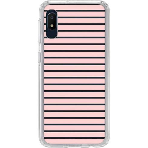 Pink and Black Stripes Galaxy Cases
