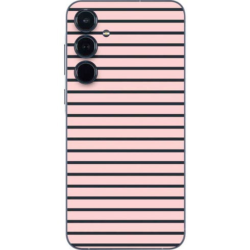 Pink and Black Stripes Galaxy A35 5G Skin