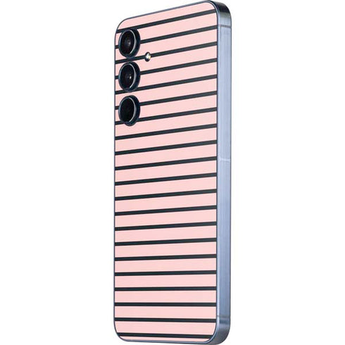 Pink and Black Stripes Galaxy A35 5G Skin