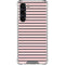 Pink and Black Stripes Galaxy S24 FE Clear Case