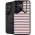 Pink and Black Stripes Galaxy S24 FE Kickstand Case