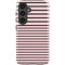 Pink and Black Stripes Galaxy S25 Impact Case