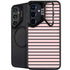 Pink and Black Stripes Galaxy S25 Kickstand Case