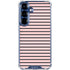 Pink and Black Stripes Galaxy S25 Clear Case