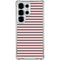 Pink and Black Stripes Galaxy S25 Ultra Clear Case