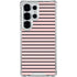 Pink and Black Stripes Galaxy S25 Ultra Clear Case
