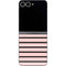 Pink and Black Stripes Galaxy Z Flip6 Skin