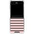 Pink and Black Stripes Galaxy Z Flip6 Clear Case