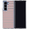 Pink and Black Stripes Galaxy Z Fold5 5G Clear Case