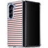Pink and Black Stripes Galaxy Z Fold5 5G Clear Case