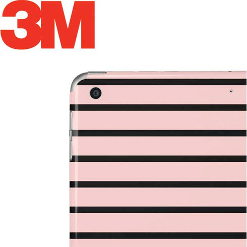Pink and Black Stripes Apple iPad Skin