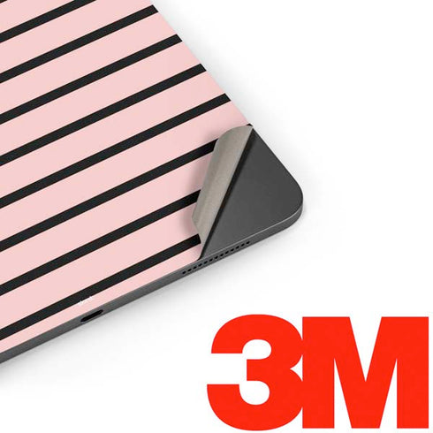 Pink and Black Stripes Apple iPad Pro Skin