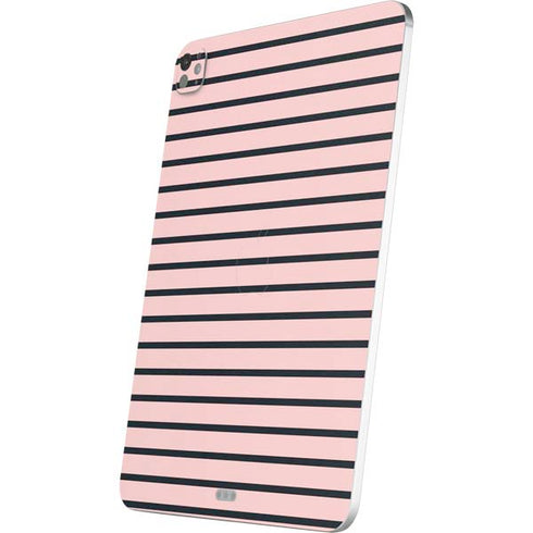 Pink and Black Stripes iPad Pro 13in M4 (2024) Skin