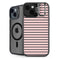 Pink and Black Stripes iPhone 13 Kickstand Case