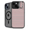 Pink and Black Stripes iPhone 14 Kickstand Case