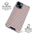 Pink and Black Stripes iPhone 15 Clear Case