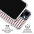 Pink and Black Stripes iPhone 15 Clear Case