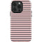 Pink and Black Stripes iPhone 15 Pro Impact Case