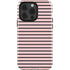 Pink and Black Stripes iPhone 15 Pro Impact Case