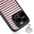 Pink and Black Stripes iPhone 15 Pro Kickstand Case