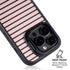 Pink and Black Stripes iPhone 15 Pro Max Kickstand Case