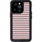 Pink and Black Stripes iPhone 15 Pro Waterproof Case