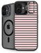 Pink and Black Stripes iPhone 16 Kickstand Case