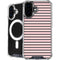Pink and Black Stripes iPhone 16 MagSafe Case