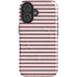 Pink and Black Stripes iPhone 16 Magsafe Impact Case