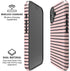 Pink and Black Stripes iPhone 16 Magsafe Impact Case