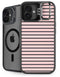 Pink and Black Stripes iPhone 16 Plus Kickstand Case