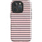 Pink and Black Stripes iPhone 16 Pro Magsafe Impact Case