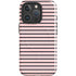Pink and Black Stripes iPhone 16 Pro Magsafe Impact Case