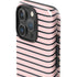 Pink and Black Stripes iPhone 16 Pro Max Impact Case