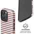Pink and Black Stripes iPhone 16 Pro Max Magsafe Impact Case