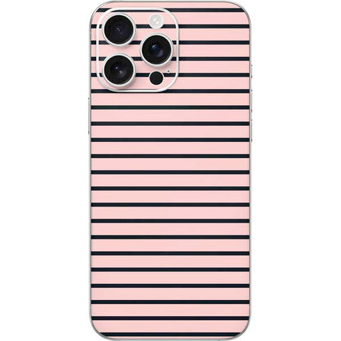 Pink and Black Stripes iPhone 16 Pro Max Skin