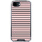 Pink and Black Stripes iPhone 16e Clear Case