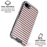 Pink and Black Stripes iPhone 16e Clear Case