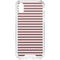 Pink and Black Stripes iPhone XS Clear Case