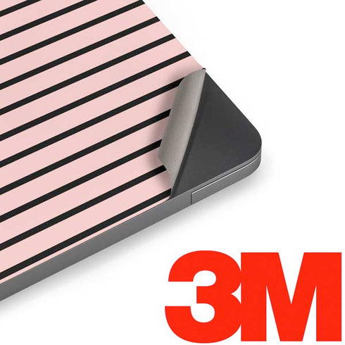 Pink and Black Stripes Apple MacBook Air Skin