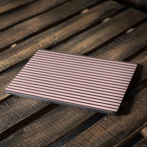 Pink and Black Stripes Apple MacBook Air Skin