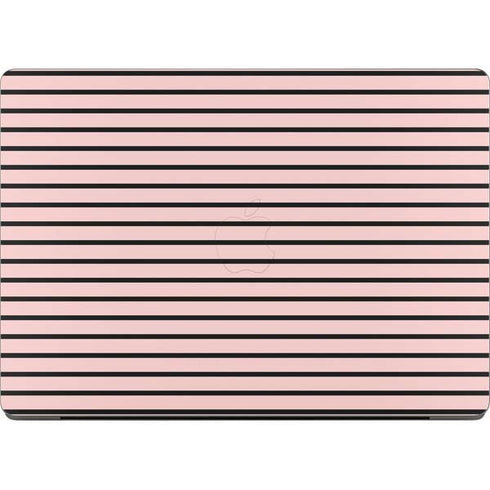 Pink and Black Stripes Apple MacBook Pro 14-inch Skin
