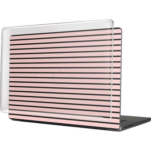 Pink and Black Stripes MacBook Cases