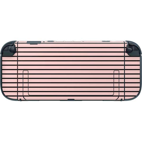 Pink and Black Stripes Nintendo Switch 2 (2025) with Joy-Con Skin