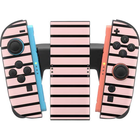 Pink and Black Stripes Nintendo Switch 2 (2025) Joy-Con Controller Skin