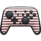 Pink and Black Stripes Nintendo Switch 2 (2025) Pro Controller Skin