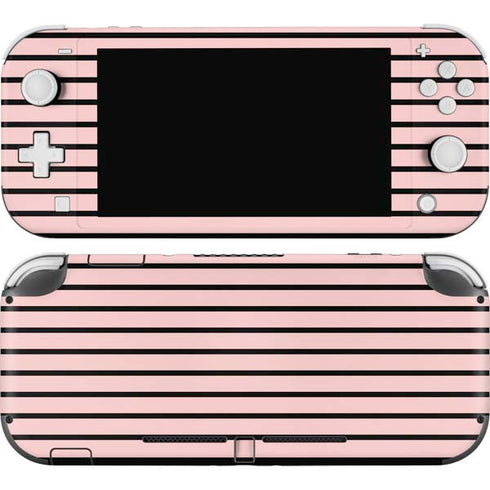 Pink and Black Stripes Nintendo Skins