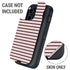 Pink and Black Stripes Otterbox Defender iPhone Skin