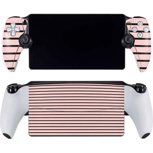 Pink and Black Stripes PlayStation Portal Remote Player Skin