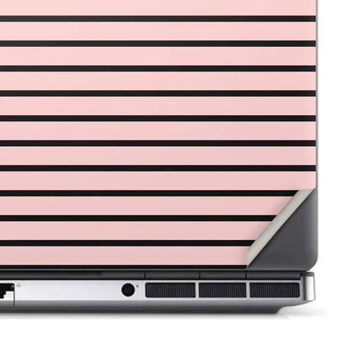 Pink and Black Stripes Dell Precision Skin